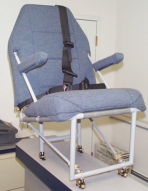 Quick Fold Single Seat viewed from the side.